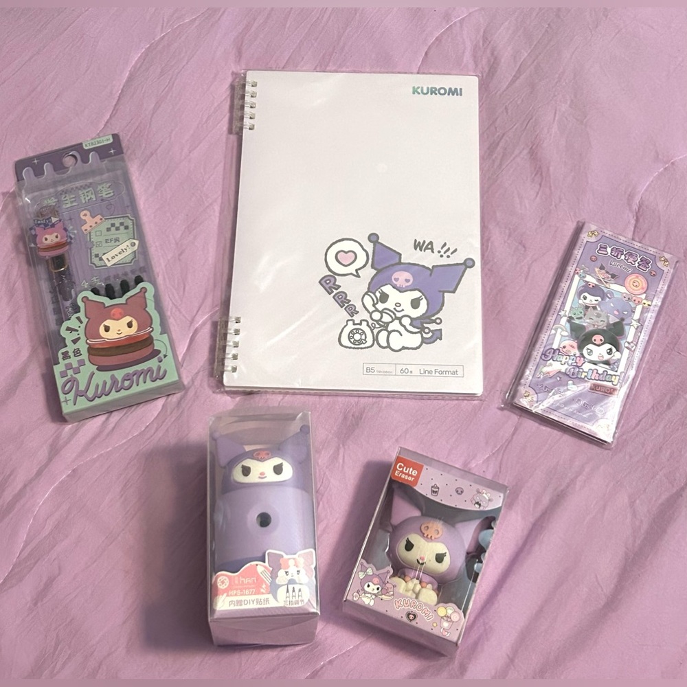 Kuromi Notebook Bundle